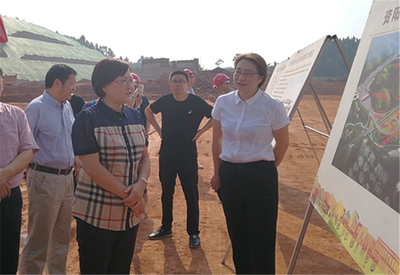 資陽市政協(xié)主席陳莉萍調(diào)研嬌子大道西延線建設(shè)項(xiàng)目